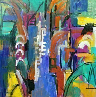 Engelina Zandstra: 'composition 1513', 2011 Acrylic Painting, Fantasy. landscape, composition, abstract, painting, canvas, modern, original, lyrical, figurative, expressionistic, colorful, acrylic, surrealistic, people...