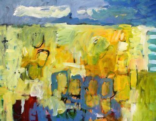 Engelina Zandstra: 'composition 2593', 2009 Acrylic Painting, Abstract Landscape. Painting acrylic on canvas.  Original artwork.Canvas on wooden stretcher.The artwork will be sent in a crate. ...