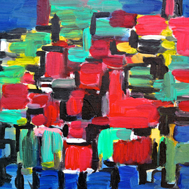 Engelina Zandstra: 'composition 4028', 2014 Acrylic Painting, Abstract. Artist Description: Acrylic painting on canvas. Original artwork. Composition, maybe a landscape.  Composition in planes, lines and shapes. Acrylic on stretched canvas of which the sides are painted. Certificate of authenticity included. Ready to hang.I call my paintings  Landscapes of the mind , because they are inspired by images that ...