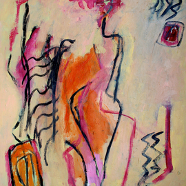 Engelina Zandstra: 'composition 6048', 2021 Acrylic Painting, Abstract Figurative. Artist Description: Acrylic painting on canvas. Original artwork. Composition, maybe a landscape.  Composition in planes, lines and shapes. Acrylic on stretched canvas of which the sides are painted. Certificate of authenticity included. Ready to hang.I call my paintings  Landscapes of the mind , because they are inspired by images that ...