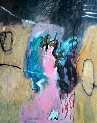 Engelina Zandstra: 'composition 813', 2007 Acrylic Painting, Surrealism. atmosphere of space -the colours -where to find -the presence ...