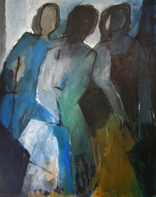 Engelina Zandstra  'Composition 959', created in 2003, Original Watercolor.