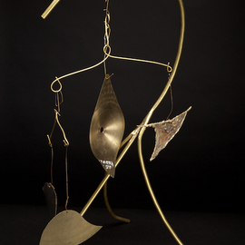 BrassMobile III sculpture By Eric Jacobson