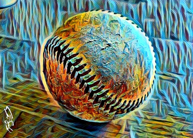Erico Santos  'Baseball', created in 2022, Original Digital Art.