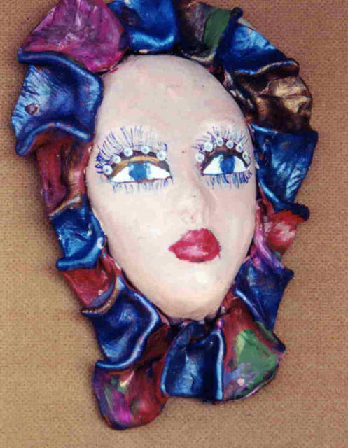 Ellen Safra  'Masquerade Two', created in 2003, Original Painting Oil.
