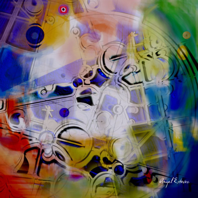 Angel Estevez  'Creator Mind Machine', created in 2007, Original Computer Art.