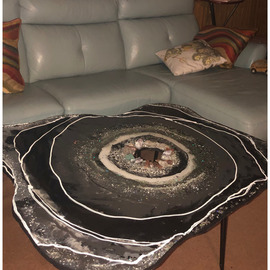 the geode coffee table By Elizabeth Ansel