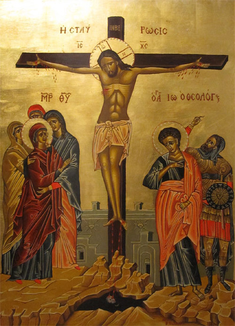 Artist Evangelos Tzavaras. 'Crucifixion ' Artwork Image, Created in 2000, Original Other. #art #artist
