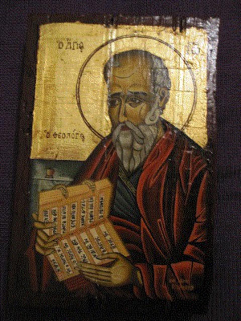 Artist Evangelos Tzavaras. 'Saint John The Theologists' Artwork Image, Created in 2000, Original Other. #art #artist