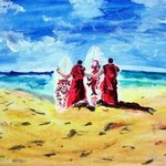 Monks with Surf Boards By Ina Jinapaia