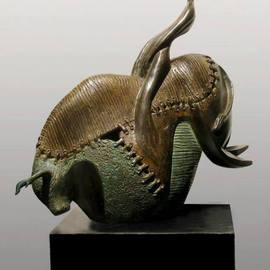 Shawan Sarkar: 'The Game', 2014 Bronze Sculpture, Figurative. Artist Description:   Supreme effort, absolute control, fluidity and great synergy between the rider and the ridden - is it just a 'game' ?Product id - SP02Product Description -' Game' in Lost wax, Bronze, Size - 13in * 13in * 5in ...