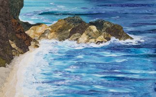 Carol Brown: 'Rocky Point', 2009 Fiber, Seascape.  Northern coast of California, Big Sur area. ...