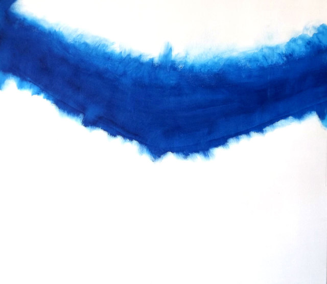 Artist Karen Moehr. 'Rhapsody In Blue' Artwork Image, Created in 2015, Original Painting Acrylic. #art #artist