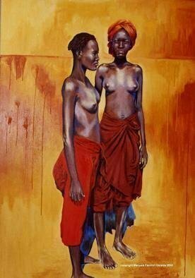 Manuela Facchin Varalda: 'Africa', 2004 Oil Painting, People.  original artwork unique piece cm 80 x 120...