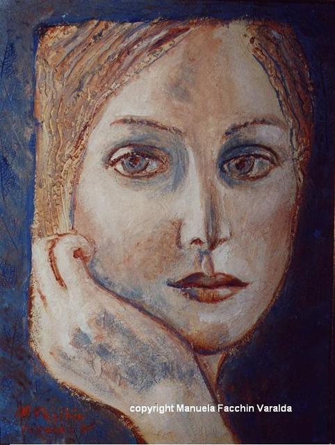 Artist Manuela Facchin Varalda. 'The Face' Artwork Image, Created in 2001, Original Painting Acrylic. #art #artist