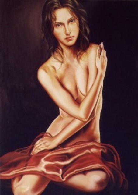 Manuela Facchin Varalda  'The Orange Voile', created in 2007, Original Painting Acrylic.