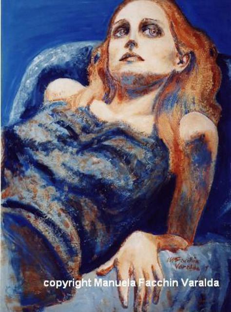 Manuela Facchin Varalda  'The Waiting', created in 2001, Original Painting Acrylic.