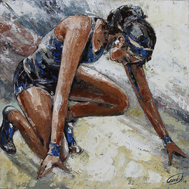 concentration By Artist Gurdish Pannu