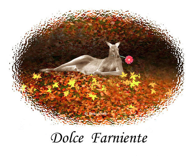 Itzhak Ben Arieh  'DOLCE FARNIENTE', created in 2001, Original Digital Art.