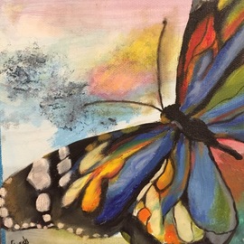 blue butterfly By Farah Ravazadeh