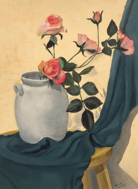 Farah Ravazadeh  'My Flowers My Friends', created in 2016, Original Watercolor.