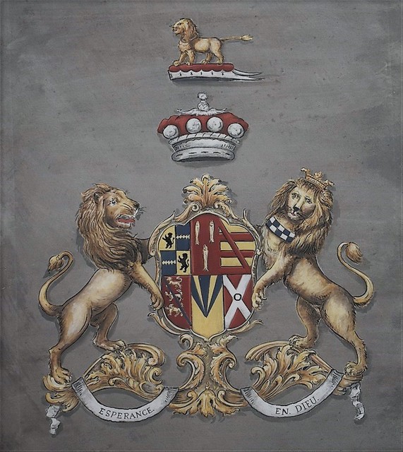 Artist Gerhard Mounet Lipp. 'Coat Of Arms Painting On Leather' Artwork Image, Created in 2018, Original Painting Other. #art #artist