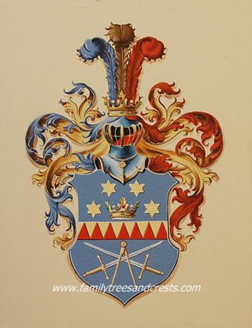 Artist Gerhard Mounet Lipp. 'Family Coat Of Arms Painting On Canvas' Artwork Image, Created in 2013, Original Painting Other. #art #artist