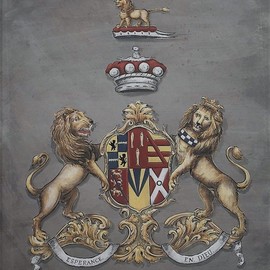 coat of arns painting heraldry By Gerhard Mounet Lipp