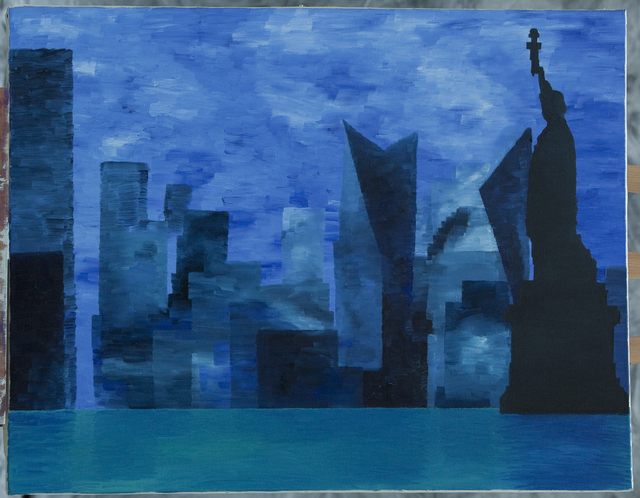Frank Emmert  'New York New York', created in 2004, Original Painting Acrylic.