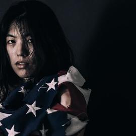 Feng Jiang: 'us unwholesome shelter', 2019 Color Photograph, Expressionism. Artist Description: Photography, Color Photographyon Photo PaperBiafarin Artwork Code: AW148609934This series juxtaposes the torn and dirty USian flag with the naked bodies of all genders, races, sexuality, nationality, and cultural backgrounds to capture their vulnerability, emotions, and strength, critiquing the United States as the dreamland and shelter ...