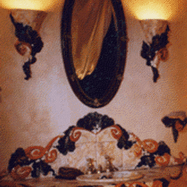 Ildiko Toth: 'Malaga Installation1', 1994 Ceramic Sculpture, Architecture. Artist Description: Handbuilt Powder Room fantasy, inspired by the beauty of Andaluzia, with sculpturesque accessories for uniquespaces....