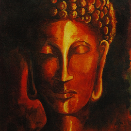 Dennis Dick Artwork Meditation, 2016 Acrylic Painting, Buddhism