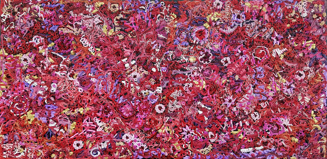 Paulo Flatau  'Red Foliage', created in 2017, Original Painting Acrylic.