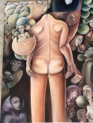 Sandra Kojic: 'Roxies Dream', 2018 Oil Painting, Surrealism. 