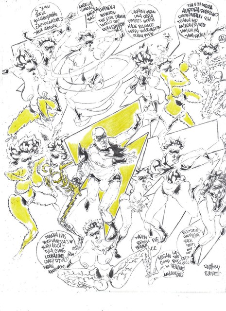 Anthony Blake  'Lightningman', created in 2019, Original Comic.