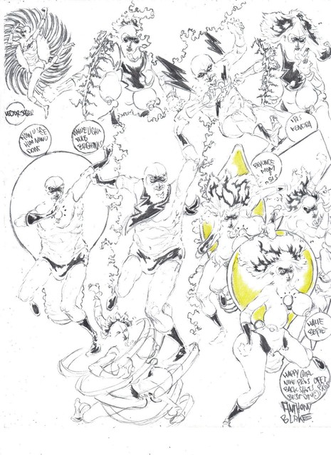 Anthony Blake  'Lightningman2', created in 2019, Original Comic.