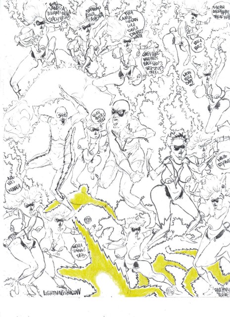 Artist Anthony Blake. 'Lightningman3' Artwork Image, Created in 2019, Original Comic. #art #artist