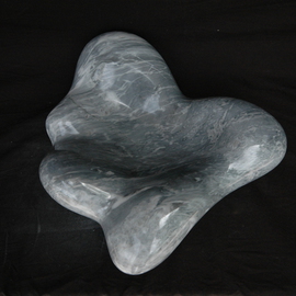 Francesca Bianconi: 'Grey cloud', 2012 Stone Sculpture, Visionary. Artist Description:   Carrara grey marble bardiglio     ...