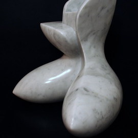 Francesca Bianconi: 'Seated figure', 2000 Stone Sculpture, Abstract. 