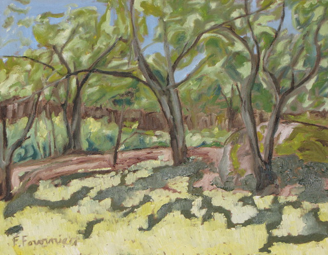 Francois Fournier  'At The Edge Of The Orchard ', created in 2013, Original Painting Oil.