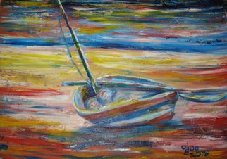 Franklin Ojoo: 'lamu dhow2', 2016 Oil Painting, Boating. Oil paint on canvas of an old Lamu Dhow...