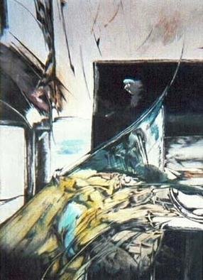 Franziska Turek: 'broken bridge', 2005 Acrylic Painting, Abstract. 