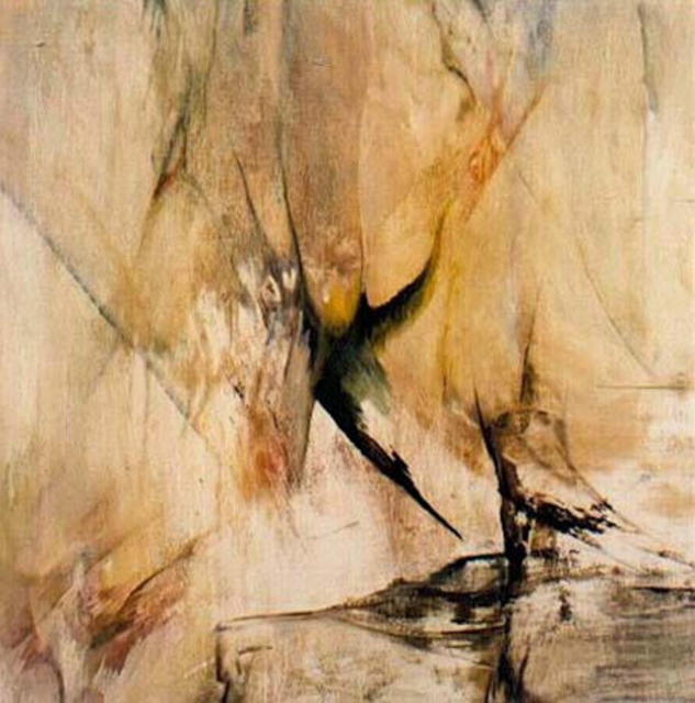 Artist Franziska Turek. 'Hidden Flames' Artwork Image, Created in 1998, Original Painting Acrylic. #art #artist