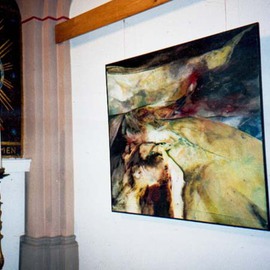 Franziska Turek: 'light horizon', 1996 Other Painting, Abstract. Artist Description: exhibition in St. Marien...