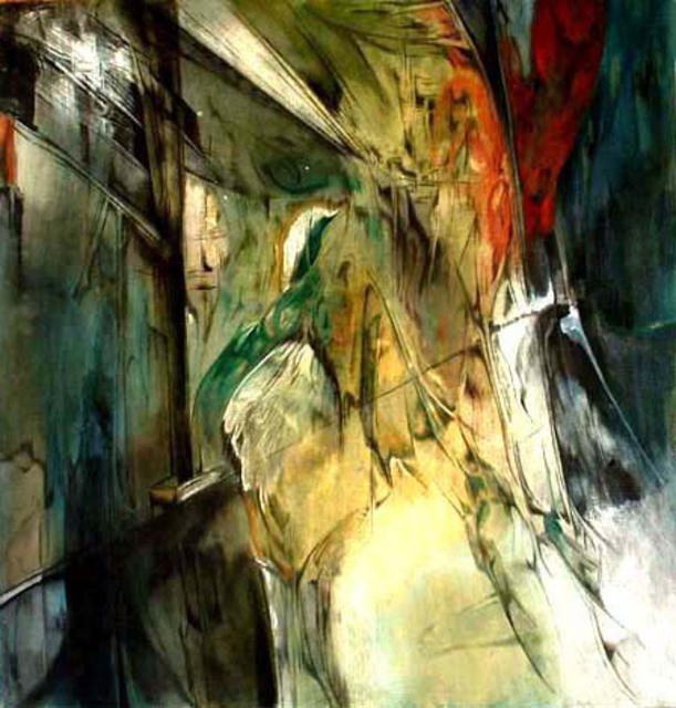 Franziska Turek  'Open Window', created in 2013, Original Painting Acrylic.