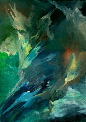Franziska Turek: 'threat', 2002 Oil Painting, Abstract. 