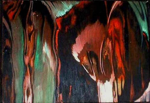 Franziska Turek  'Whisper In The Dark', created in 2002, Original Painting Acrylic.