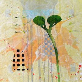 Jose Freitascruz: 'rainbow tree', 2008 Acrylic Painting, Abstract Landscape. 