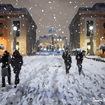 snow in rome By Sandro Frinolli Puzzilli