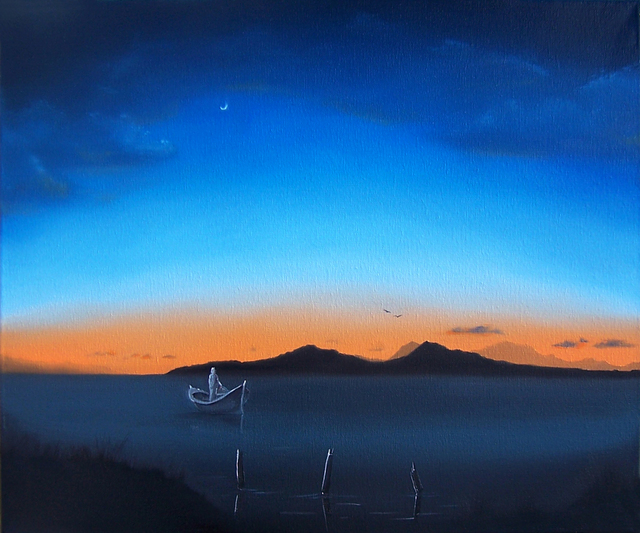 Dj Fedeli  'Morning Tide', created in 2011, Original Painting Oil.